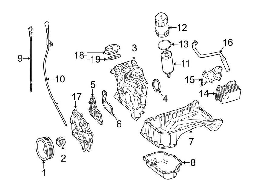 Engine Oil Pan - Lower